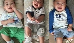 Con trai Ngọc Thạch 'đốn tim' cư dân mạng với nụ cười đáng yêu