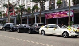 Dàn xe rước dâu 60 tỷ ở Thái Nguyên