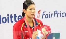 Ánh Viên giành HCĐ ở Đại hội thể thao khối quân sự 2015