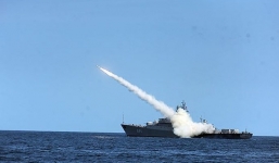 Video: Chiến hạm Nga nã 26 tên lửa diệt mục tiêu IS