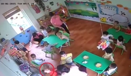 Đình chỉ bảo mẫu bạo hành bé gái 16 tháng tuổi vì ăn chậm
