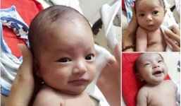 Facebook sao Việt: Phan Hiển khoe biểu cảm ngộ nghĩnh của quý tử