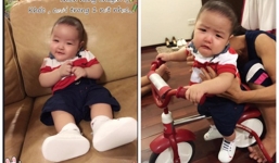 Tâm Tít lần đầu hé lộ ảnh cận mặt con trai