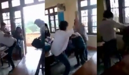 Clip 5 nam sinh đánh 1 nữ sinh gây phẫn nộ