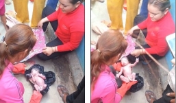 Giải cứu bé sơ sinh còn nguyên dây rốn bị bỏ lại bên vệ đường