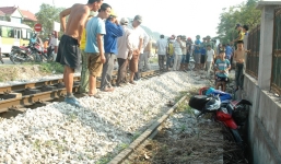 Tai nạn giao thông, nam thanh niên bị tàu hất văng 10m
