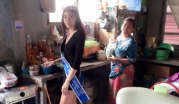 Cận cảnh ngôi nhà nghèo nàn của tân Hoa hậu Thái Lan