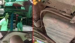 Vụ chủ xe tát người bán xăng: Chủ xe mang xe tới gara kiểm chứng