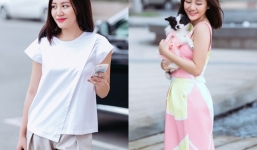 Văn Mai Hương ghi điểm với gu thời trang ấn tượng