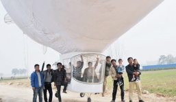 Chàng nông dân chi hơn 1 tỷ đồng tự chế tạo khinh khí cầu