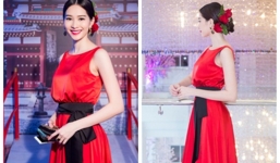 Hoa hậu Đặng Thu Thảo đẹp ngỡ ngàng trong gam màu nóng