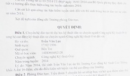 Học năm thứ 2 mới biết bị trượt đại học