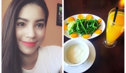 Thực đơn ăn kiêng đạm bạc của hoa hậu Phạm Hương