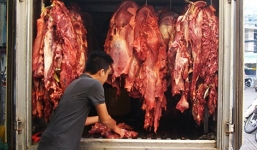 Phát hiện và bắt tiêu hủy hơn 2 tấn thịt bò bơm nước tại TPHCM