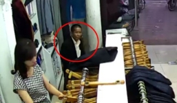Đôi nam nữ 'diễn kịch' trộm đồ trong cửa hàng quần áo