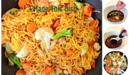 Mì xào rau củ thơm ngon, đẹp mắt chỉ trong 15 phút