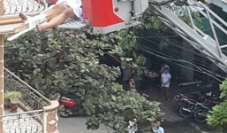 Nam thanh niên nghi 'ngáo đá' nhảy từ tầng 5 nhà nghỉ