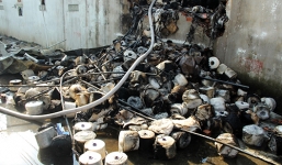 TPHCM: Cháy xưởng dệt, một công nhân tử vong