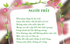 Những bài thơ hay về thầy cô ngày 20/11