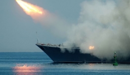 Video: Chiến hạm Nga phóng tên lửa hành trình hủy diệt IS