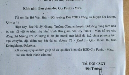 Đội trưởng CSGT xin đá doanh nghiệp xây nhà cho sếp