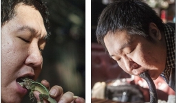 Hoảng hồn cảnh 'dị nhân' nuốt chửng rắn, rết cực độc 