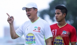 HLV Nguyễn Quốc Tuấn tự tin đối đầu với U21 Việt Nam ở bán kết