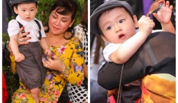 Cận mặt con trai vợ chồng Diễm Hương trong lễ cưới 