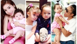 Con lai đẹp như thiên thần của sao Việt