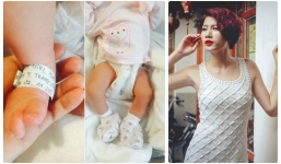 Trang Trần hạnh phúc khoe ảnh con gái mới trào đời