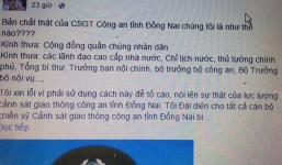 Vụ 'nói xấu' công an Đồng Nai trên Facebook: “Xin ý kiến Bộ CA xử lý”