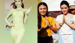 Á hậu Huyền My diện váy ren nóng bỏng, hớp hồn fan Myanmar