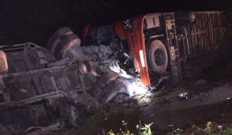 Tai nạn nghiêm trọng ở Pháp Vân - Cầu Giẽ, hai người tử vong