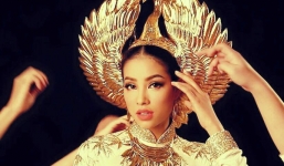 Phạm Hương tạo ấn tượng khi thể hiện giọng hát tại Hoa hậu Hoàn vũ Thế giới 2015