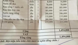 Bữa ăn “bình dân” toàn rau có giá 1,5 triệu 