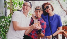 Tăng Thanh Hà 'tình cảm' bên Phạm Anh Khoa ngay trước mặt chồng