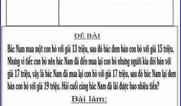 Bài toán tính tiền gây tranh cãi