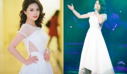 Dương Hoàng Yến tinh khôi trong đầm trắng của NTK Hà Duy