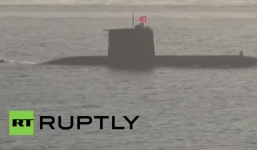 Video: Tàu ngầm Thổ Nhĩ Kỳ tiền sát tàu đổ bộ của Nga