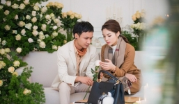 Hoa hậu Kỳ Duyên đi chọn hoa cưới với người đàn ông lạ mặt