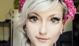 Cận cảnh nhan sắc 'búp bê sống' gây sốt cộng đồng mạng