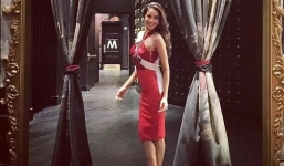 Clip Phạm Hương tươi tắn, đáng yêu trong hậu trường chung kết Hoa hậu Hoàn vũ 2015