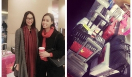 Phạm Hương một mình xách vali đi du lịch sau Hoa hậu Hoàn vũ