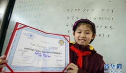 Nữ sinh 10 tuổi là Quán quân Trí nhớ thế giới
