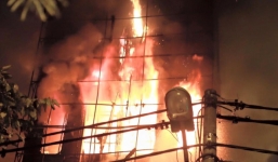 Hà Nội: Cháy lớn 'nuốt chửng' quán karaoke 5 tầng trong đêm