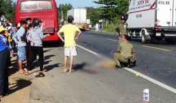 Xe khách giường nằm gây tai nạn, 2 người chết