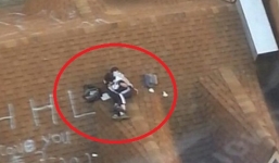 Nữ sinh ôm bạn trai trên mái nhà gây xôn xao