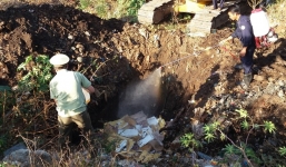 Tiêu hủy thịt thối và tiến hành xử phạt nhà xe vận chuyển