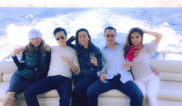 MC Kỳ Duyên cùng người yêu tận hưởng ngày cuối năm trên du thuyền