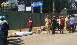 Tai nạn giao thông, 2 bà cháu bị xe container cán tử vong